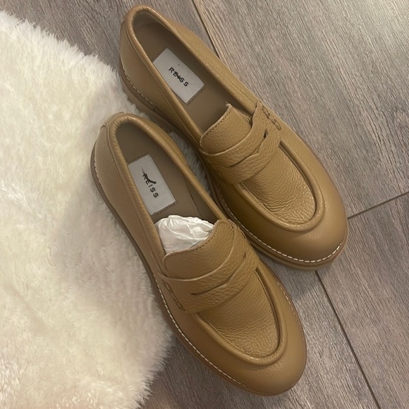 Reiss Beckton Brown Leather Loafers - Picture 3 of 8